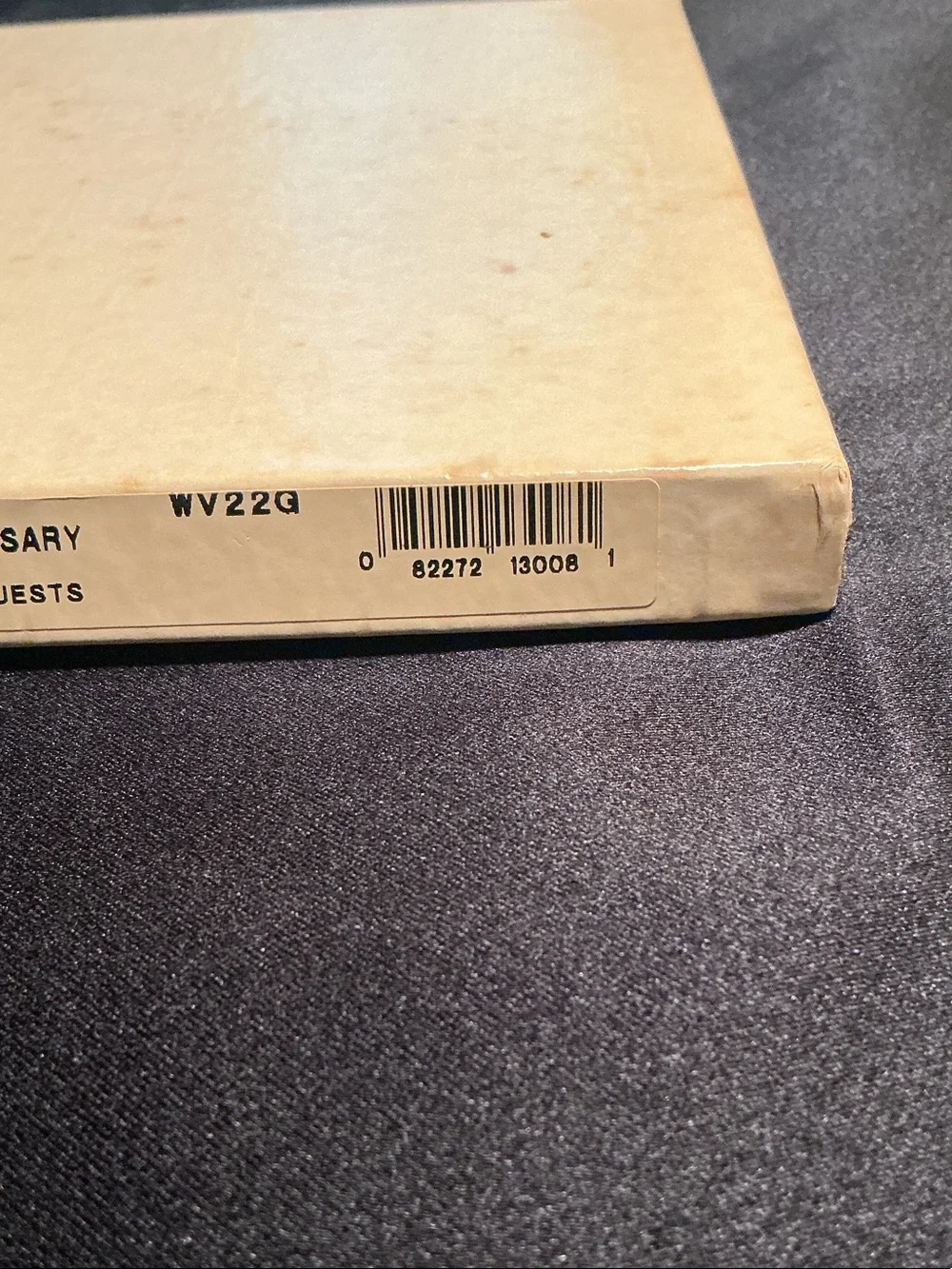 Vintage Keepsake Golden Wedding Anniversary Guest Book - Gold in original box
